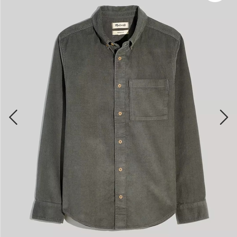 Madewell Courduroy perfect shirt, size M